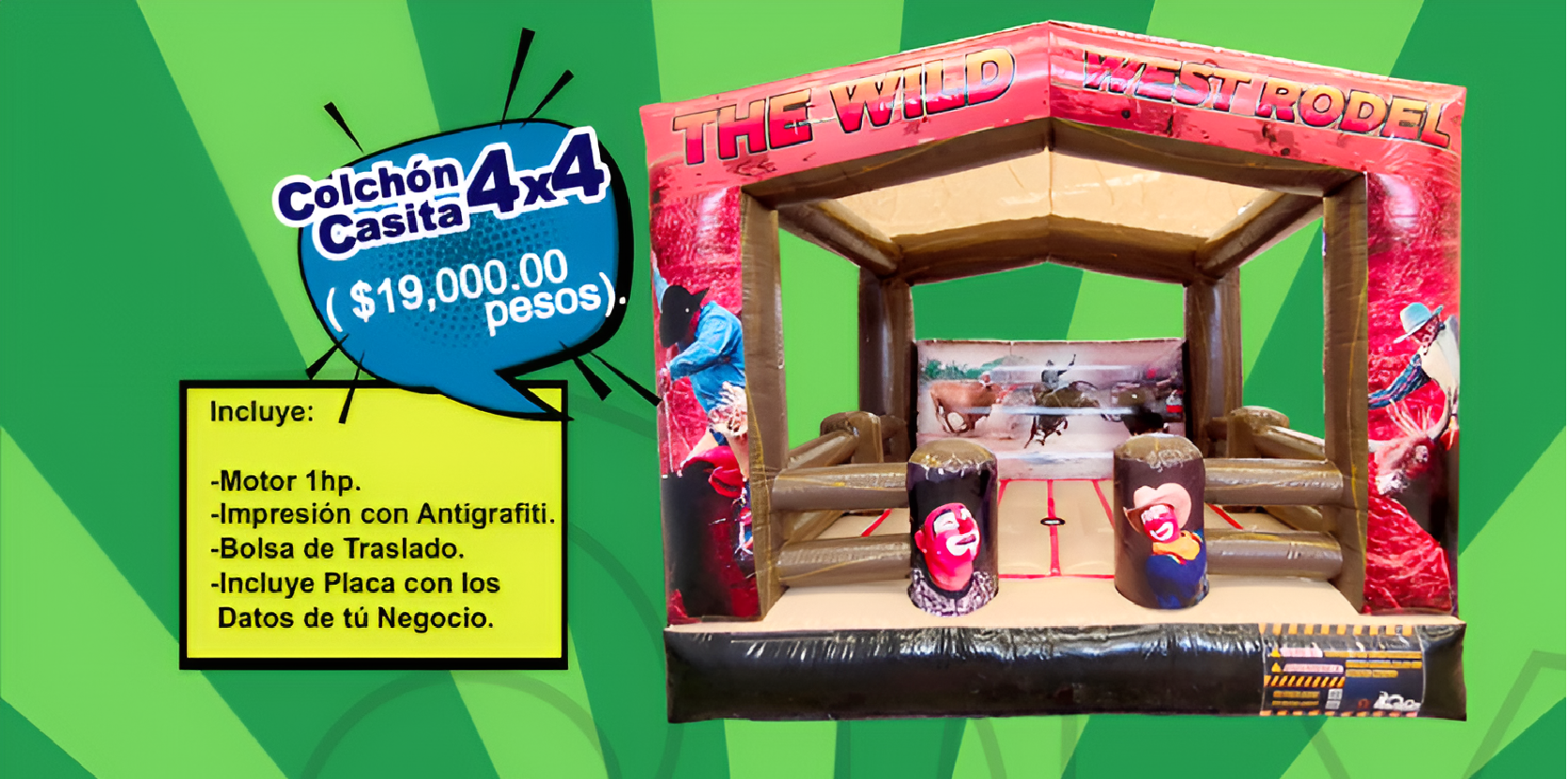 Colchón para Toro Casita Rodeo 4x4 - Colchones P/Toro MexBull