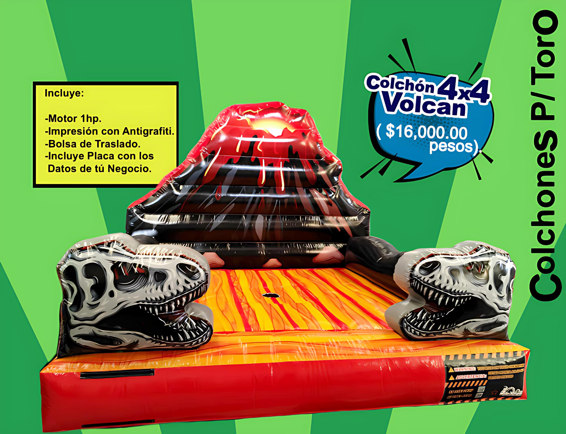 Colchón para Toro Volcán 4x4 - Colchones P/Toro MexBull