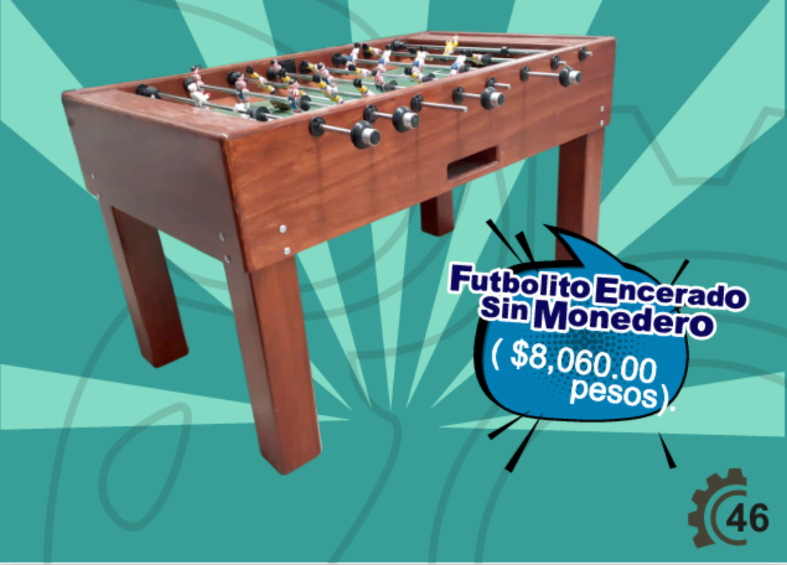 Futbolito Encerado Sin Monedero - Futbolitos Y Más MexBull