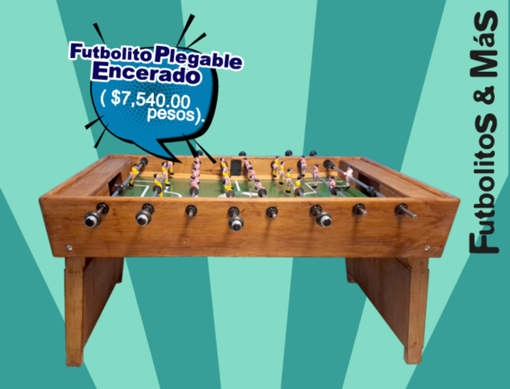 Futbolito Plegable Encerado - Futbolitos Y Más MexBull