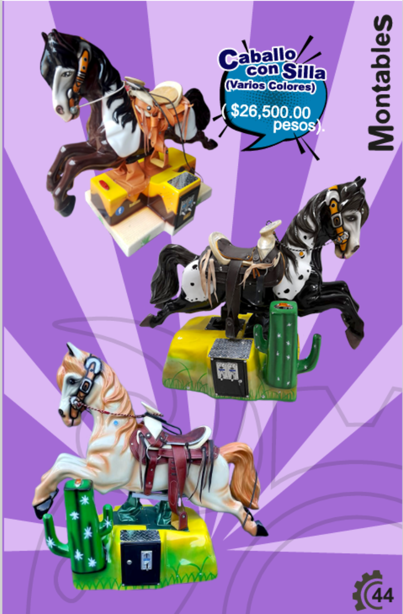 Caballo con Silla Montable - Montables MexBull