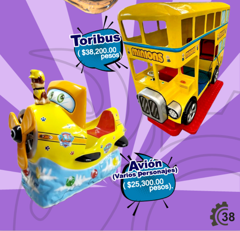 Montables Temáticos – Toribús y Avión - Montables MexBull